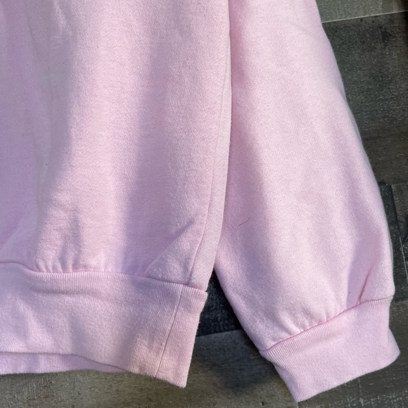 Bunny Novelty Sweatshirt Vtg 90s Pink L Embellished Bedazzled Grandmacore - Picture 13 of 16